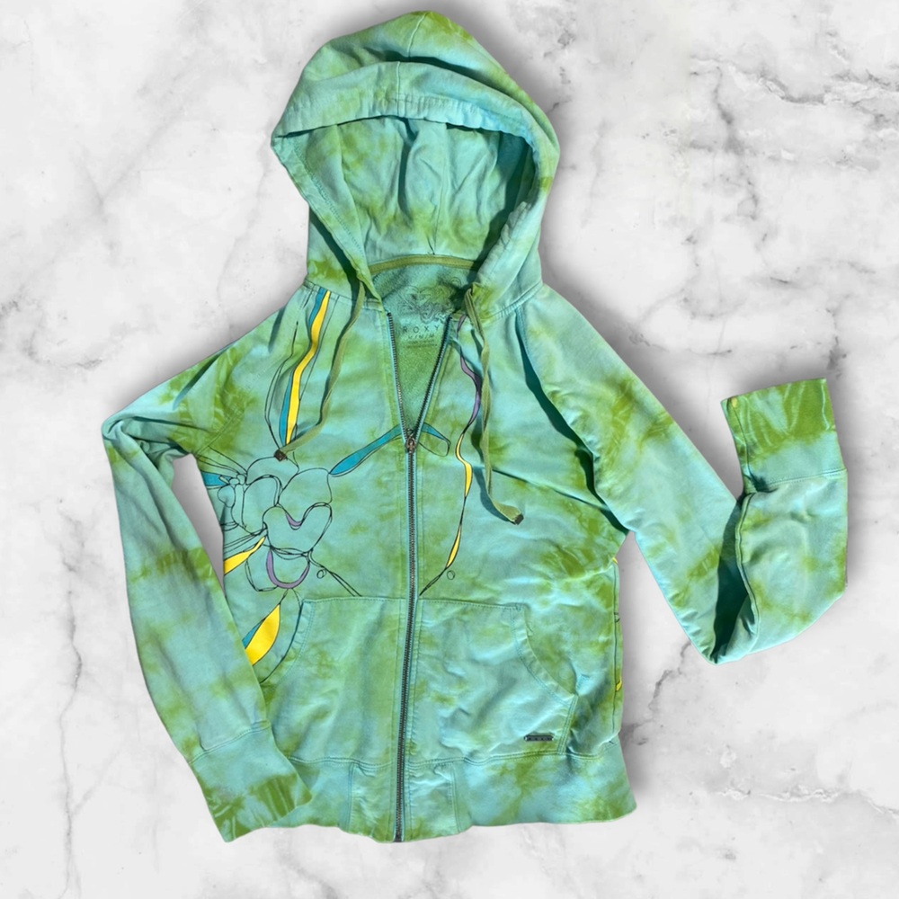 ROXY tie dye zip up